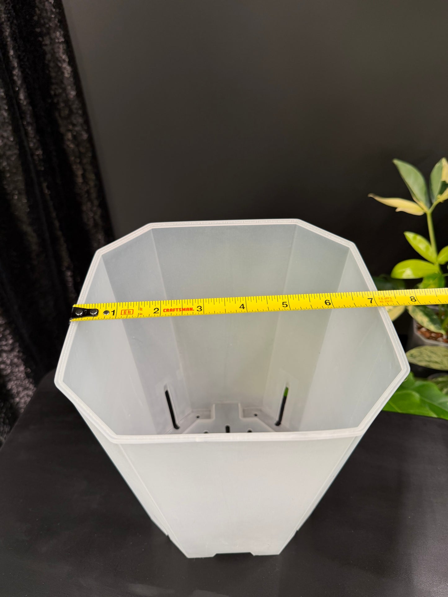 Clear Plastic Pot 4-Pack, 1 Size Each, Total 4 Pack