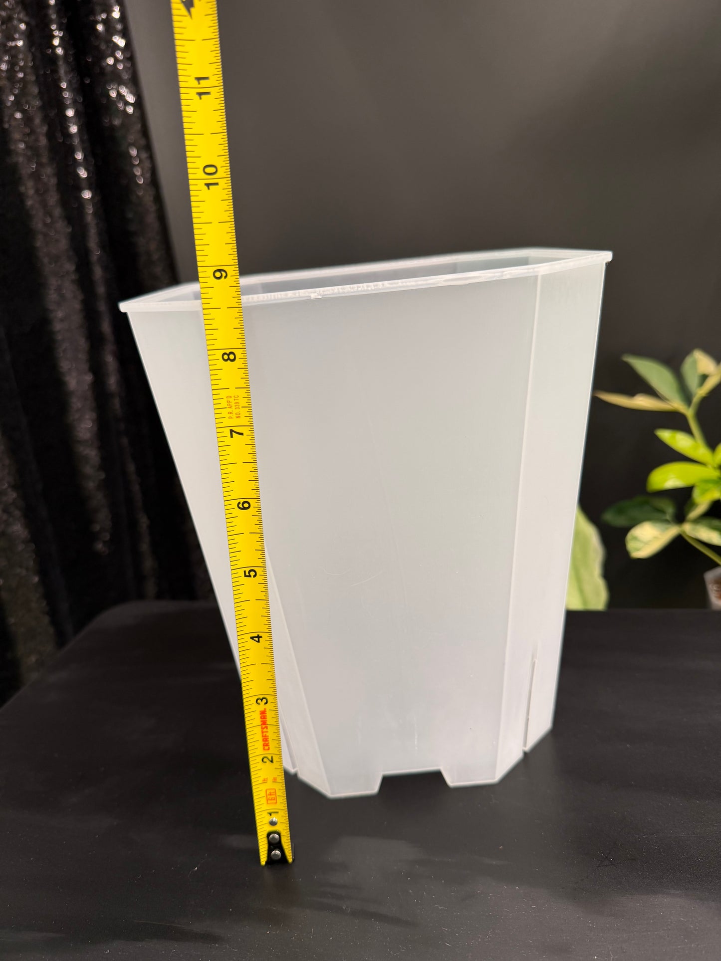 Clear Plastic Pot 4-Pack, 1 Size Each, Total 4 Pack