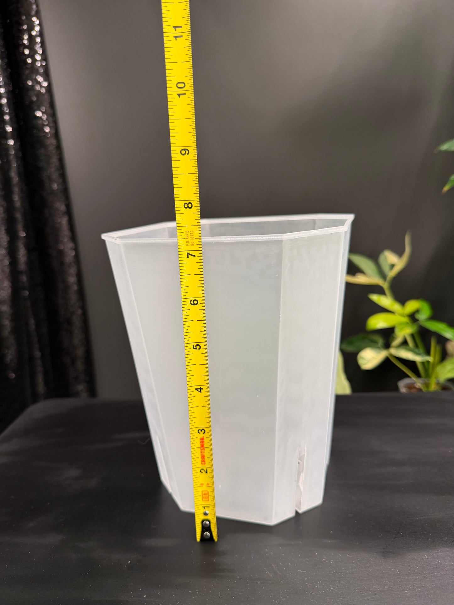 Clear Plastic Pot 4-Pack, 1 Size Each, Total 4 Pack