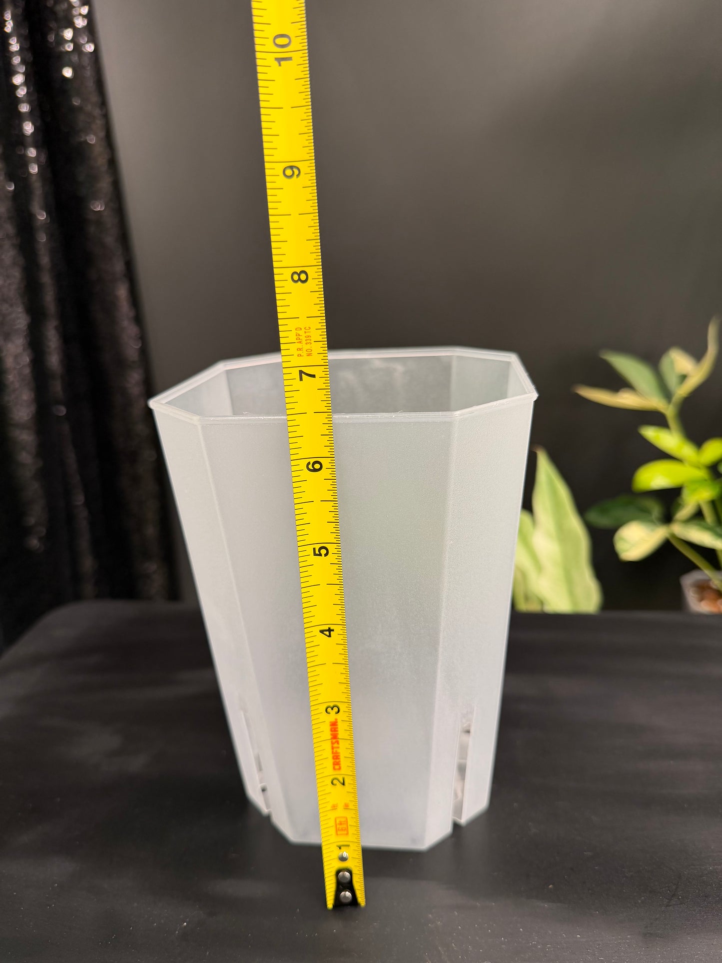 Clear Plastic Pot 4-Pack, 1 Size Each, Total 4 Pack