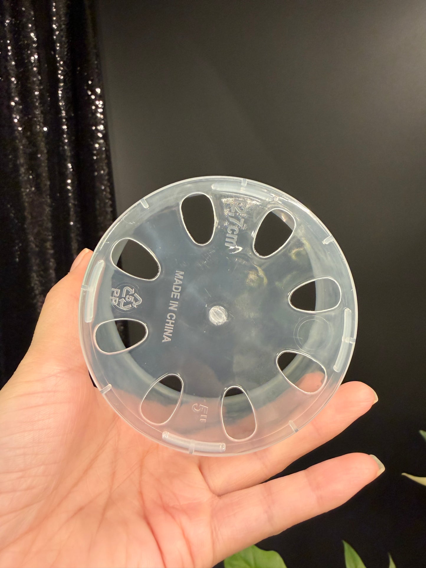 Clear Plastic Pot 5-Pack, 5 Inch, Total 5 Pots