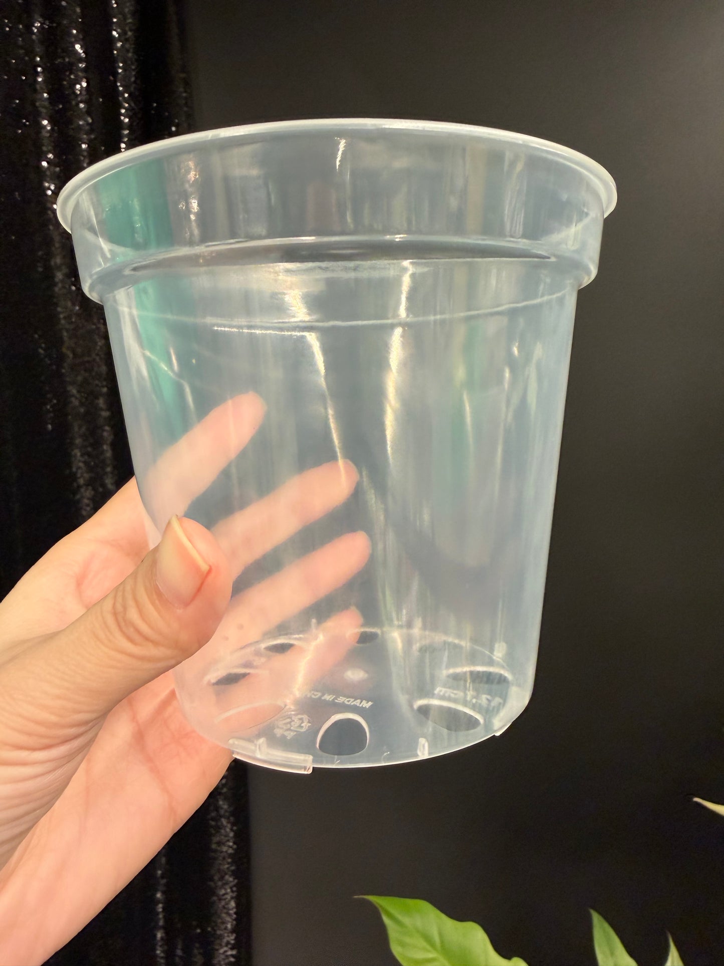 Clear Plastic Pot 5-Pack, 5 Inch, Total 5 Pots