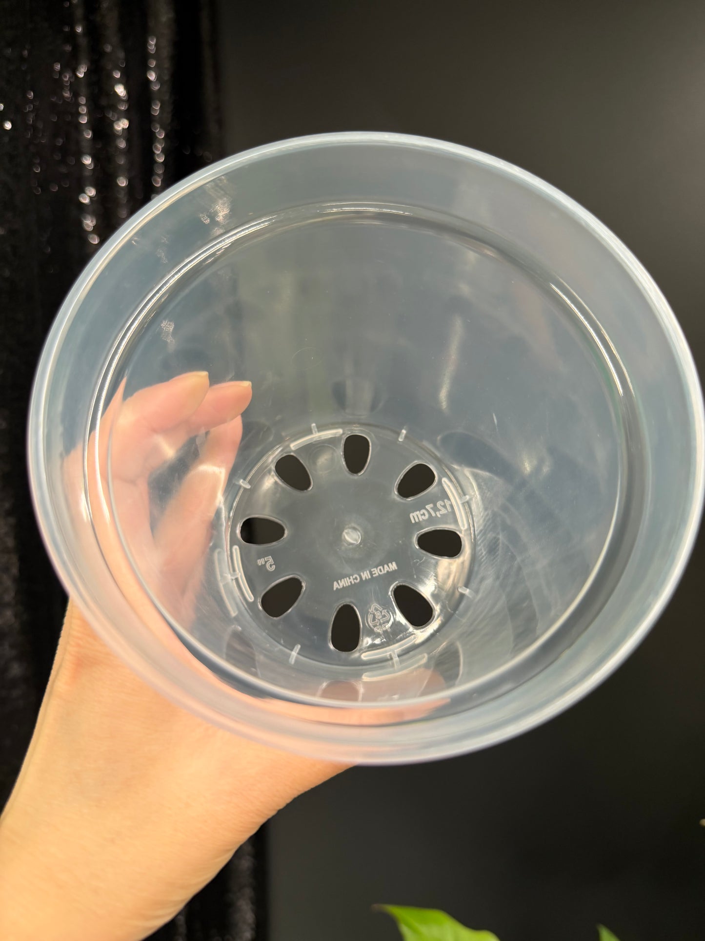 Clear Plastic Pot 5-Pack, 5 Inch, Total 5 Pots